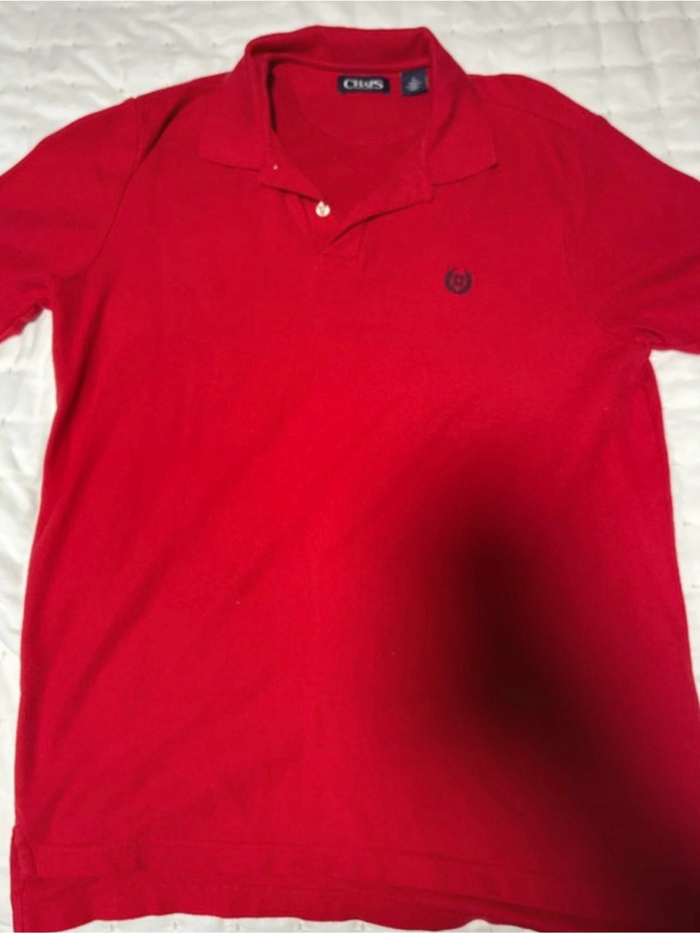 Chaps Men’s Bright Red Short-Sleeve Polo